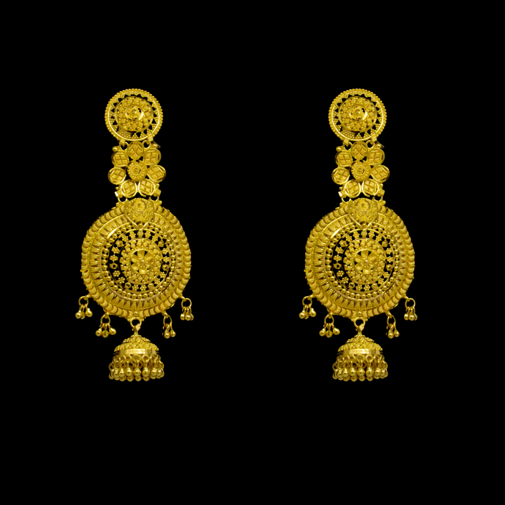 22K Gold Earrings - SW24576